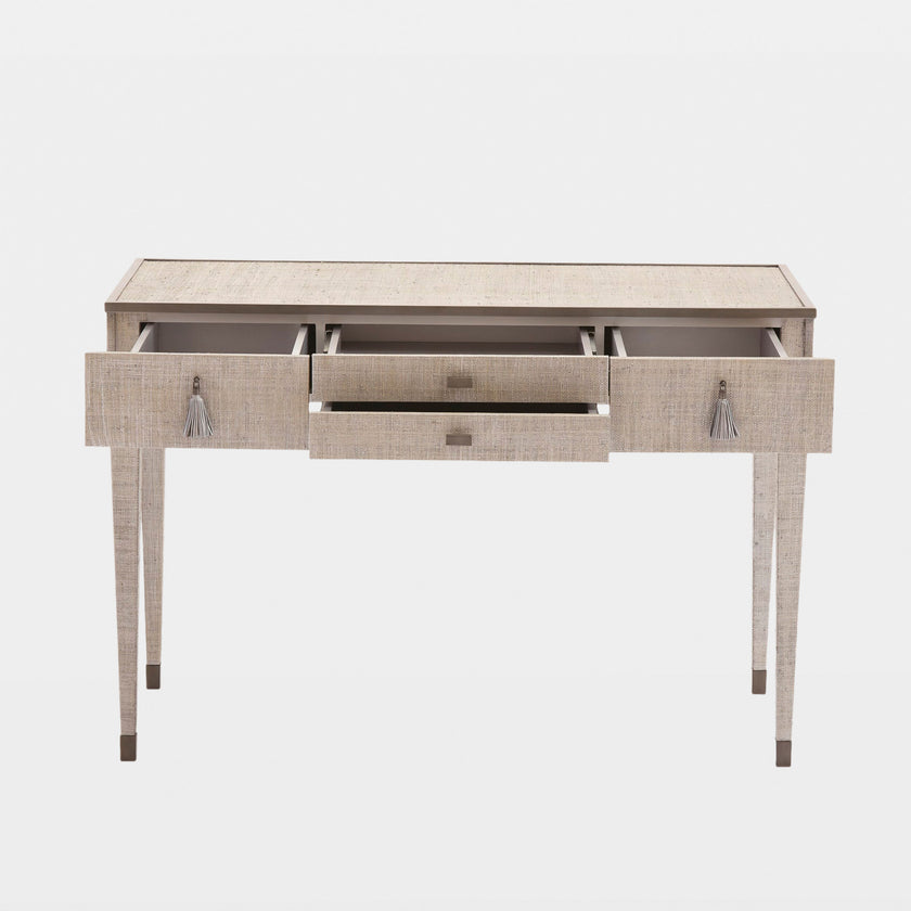Global Views Argento Ann Gish Desk - Glass Top