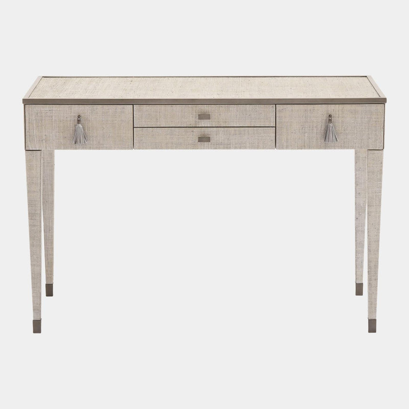Global Views Argento Ann Gish Desk - Glass Top