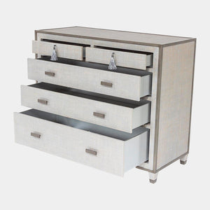 Global Views Argento Glass for Ann Gish Chest of Drawers