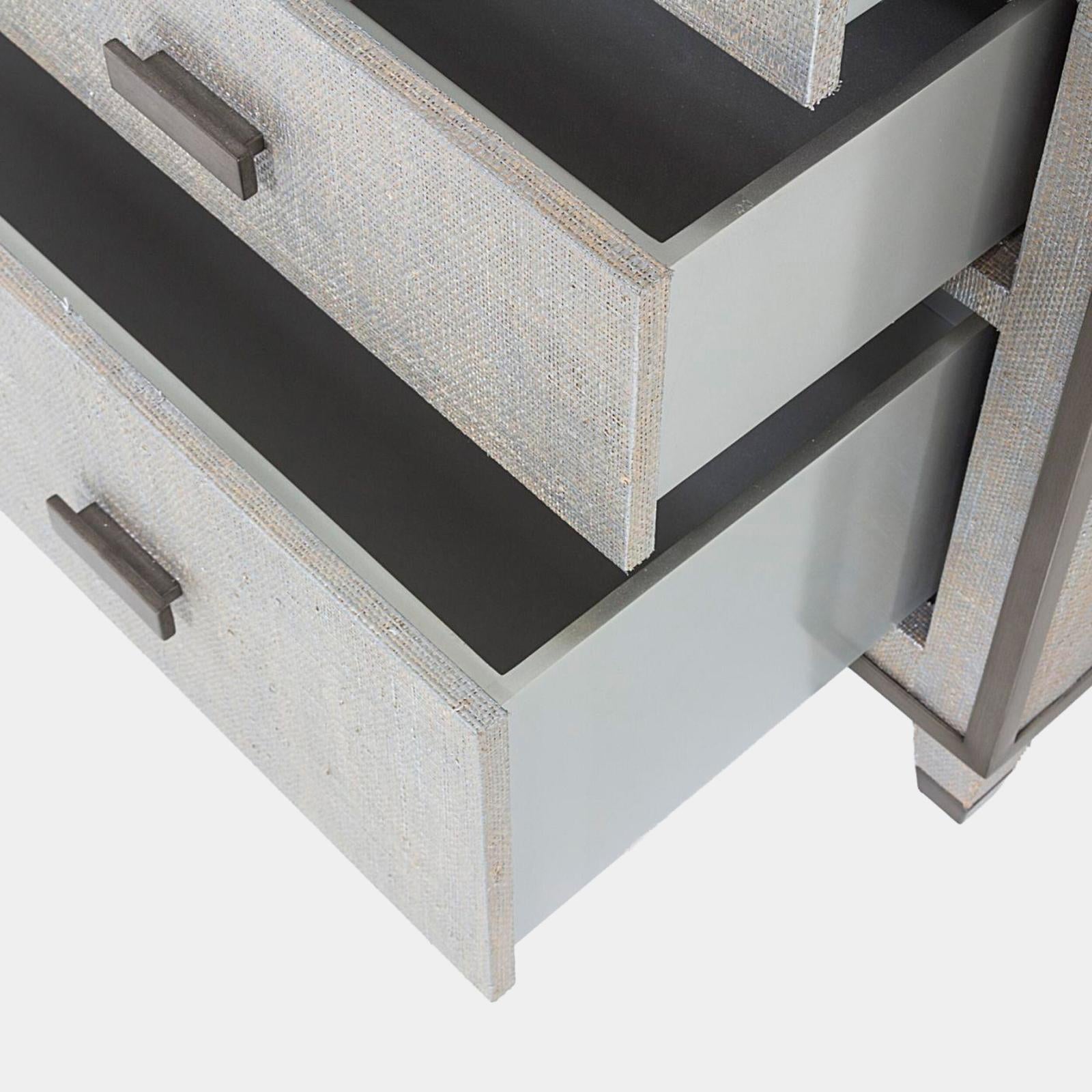 Global Views Argento Glass for Ann Gish Chest of Drawers