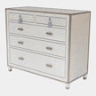 Global Views Argento Glass for Ann Gish Chest of Drawers
