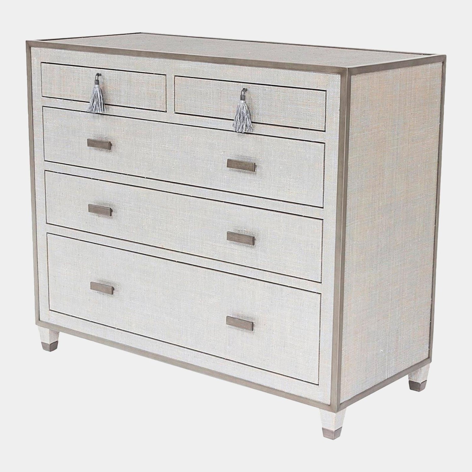 Global Views Argento Glass for Ann Gish Chest of Drawers