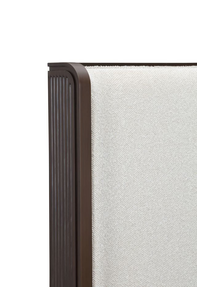 Michael Amini West Kensington Bed - Buff/Medium Espresso