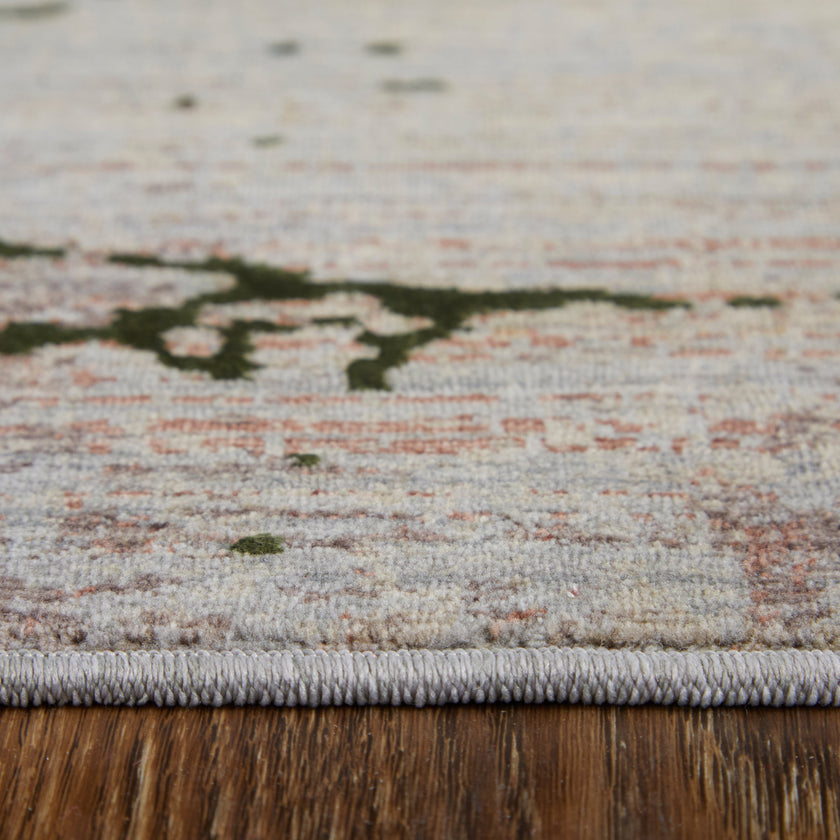 Feizy Pryor 39NEF Modern Abstract in Taupe/Green/Tan