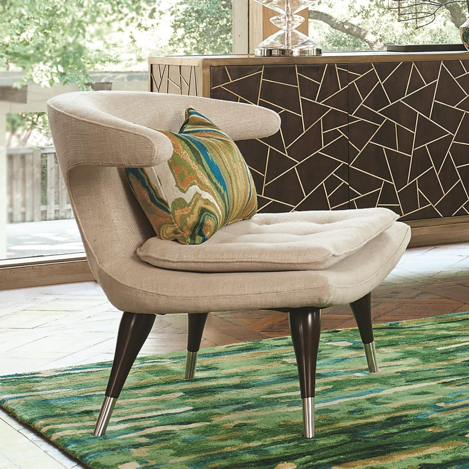 Global Views Anvil Windsor Woven Lounge Chair