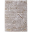 Feizy Waldor 39NBF Modern Abstract in Taupe/Brown/Silver