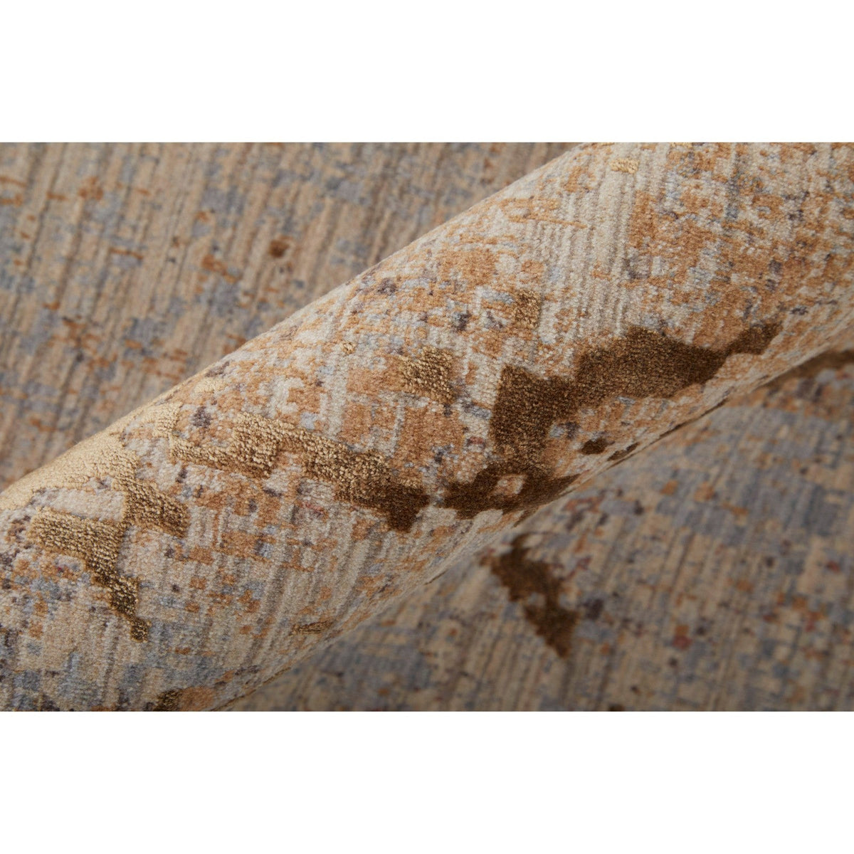 Feizy Pryor 39NEF Modern Abstract in Brown/Taupe/Tan