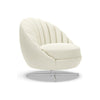 Artistica Home Upholstery Lucille Swivel Chair (Polished Chrome)