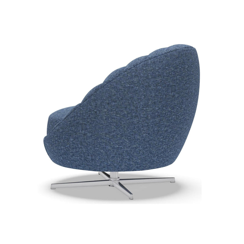Artistica Home Upholstery Lucille Swivel Chair (Polished Chrome)