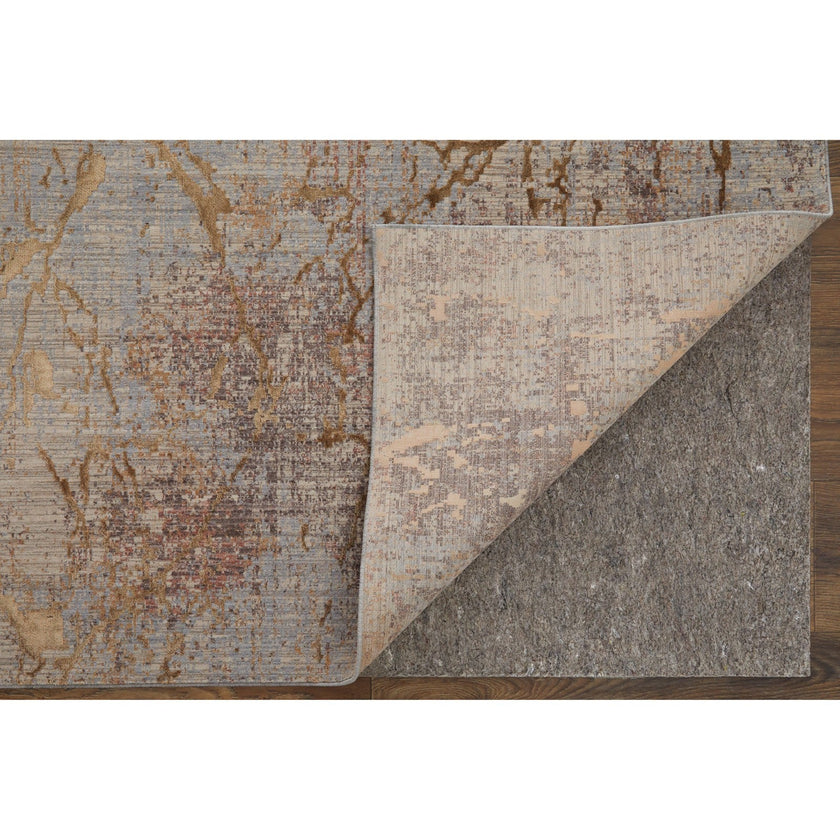 Feizy Pryor 39NEF Modern Abstract in Brown/Taupe/Tan