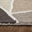 Feizy Kimball 8A33F Transitional Abstract Rug in Gray/Black/Brown