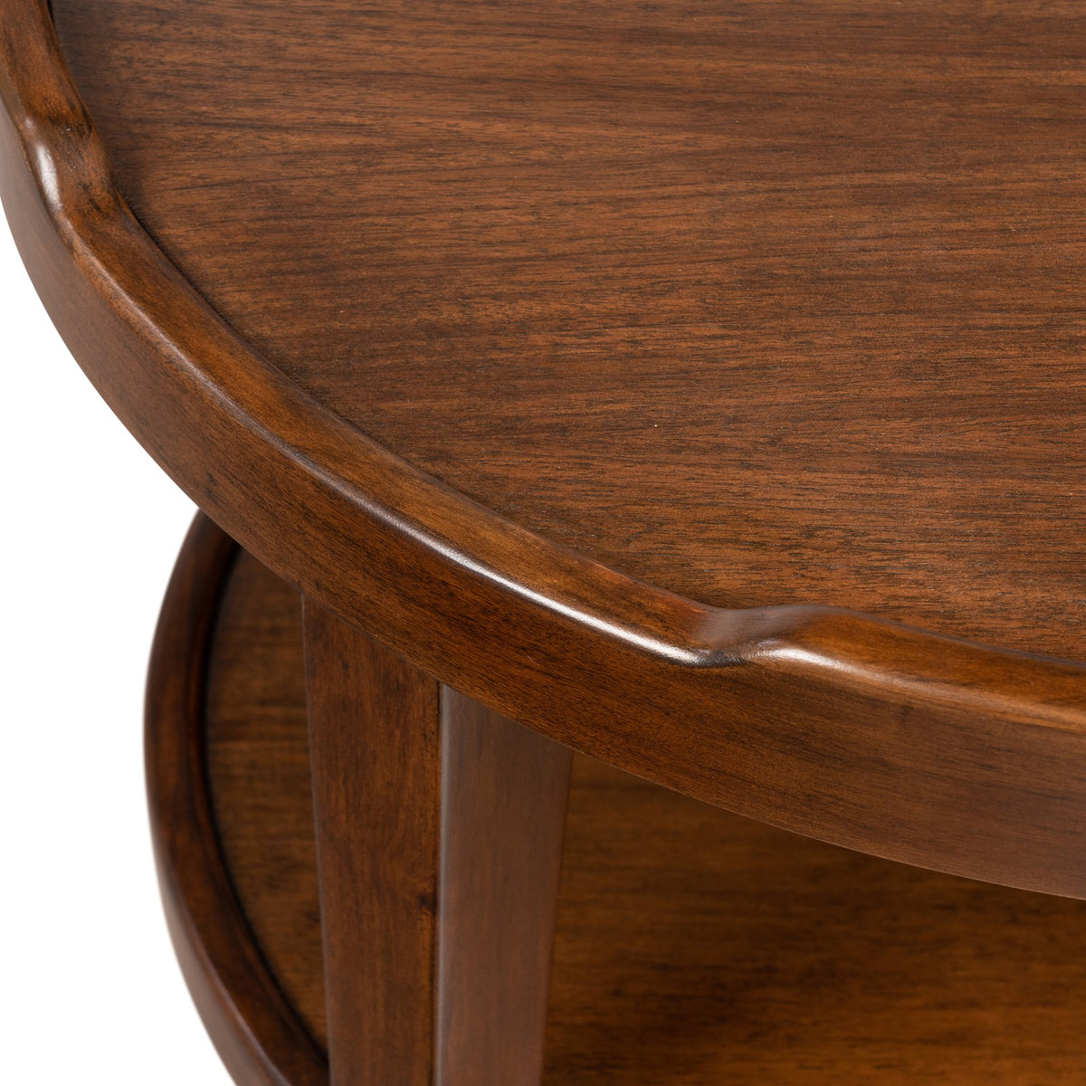 Ambella Crenellated Round End Table