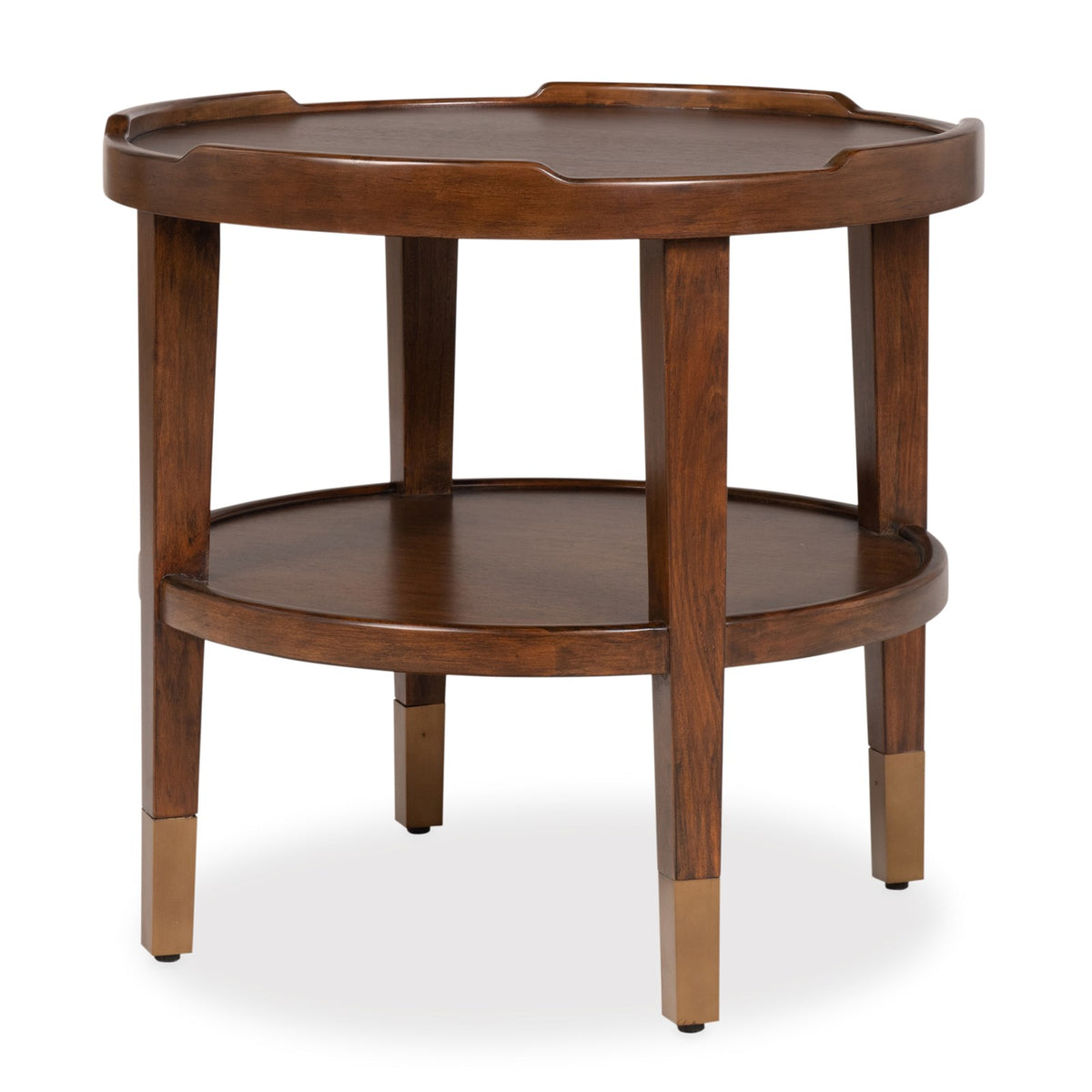 Ambella Crenellated Round End Table