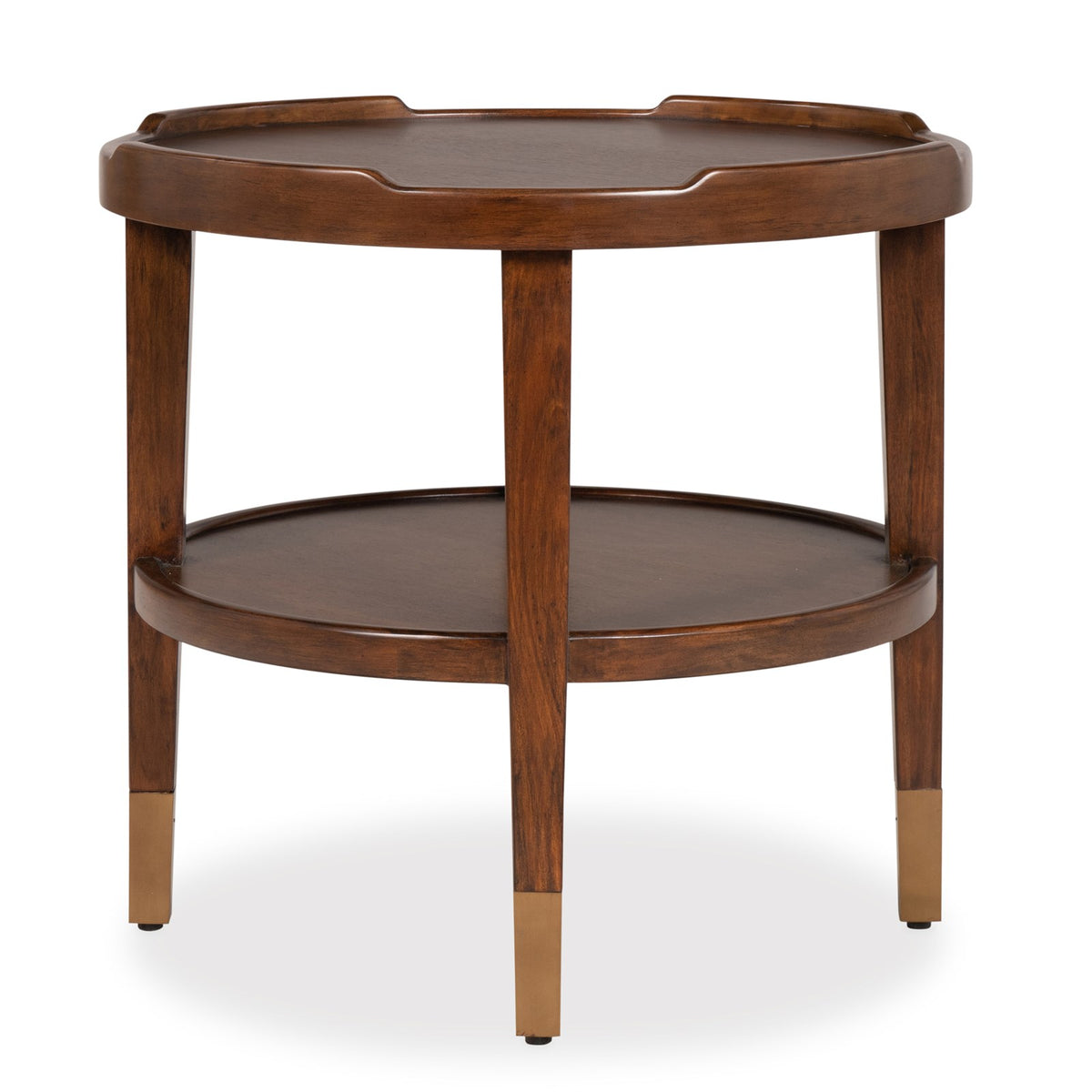 Ambella Crenellated Round End Table