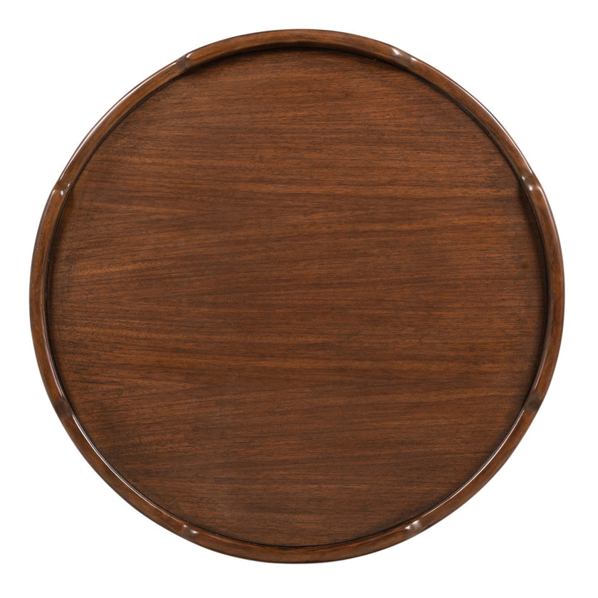 Ambella Crenellated Round End Table