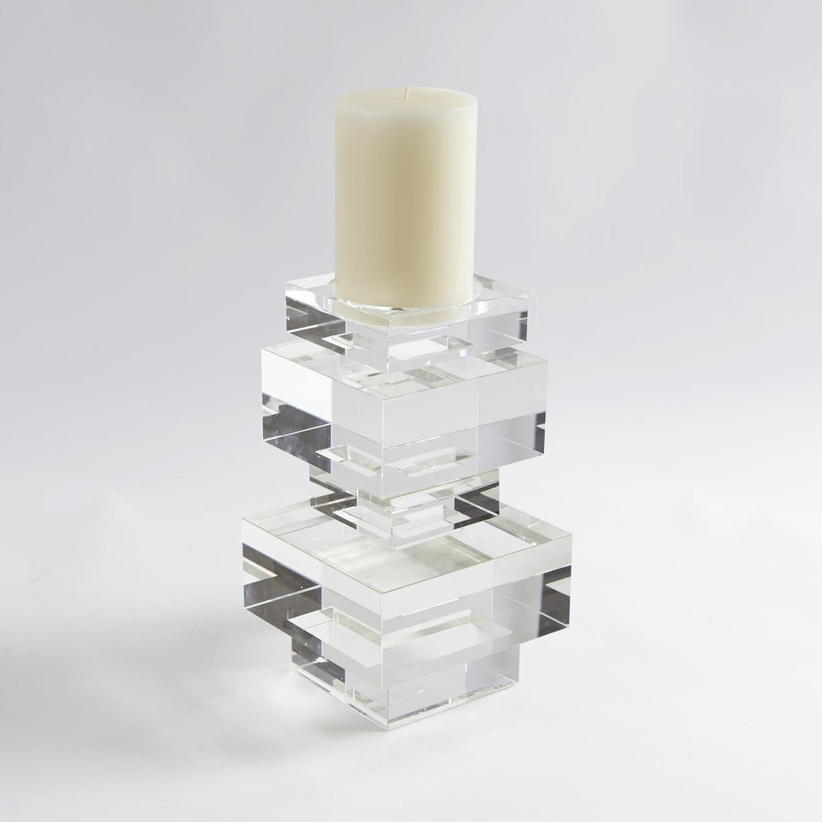 Global Views Brilliant Pillar Candle Holder
