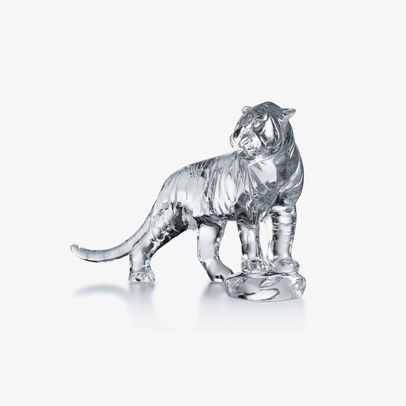Baccarat Roaring Bengal Sculpture