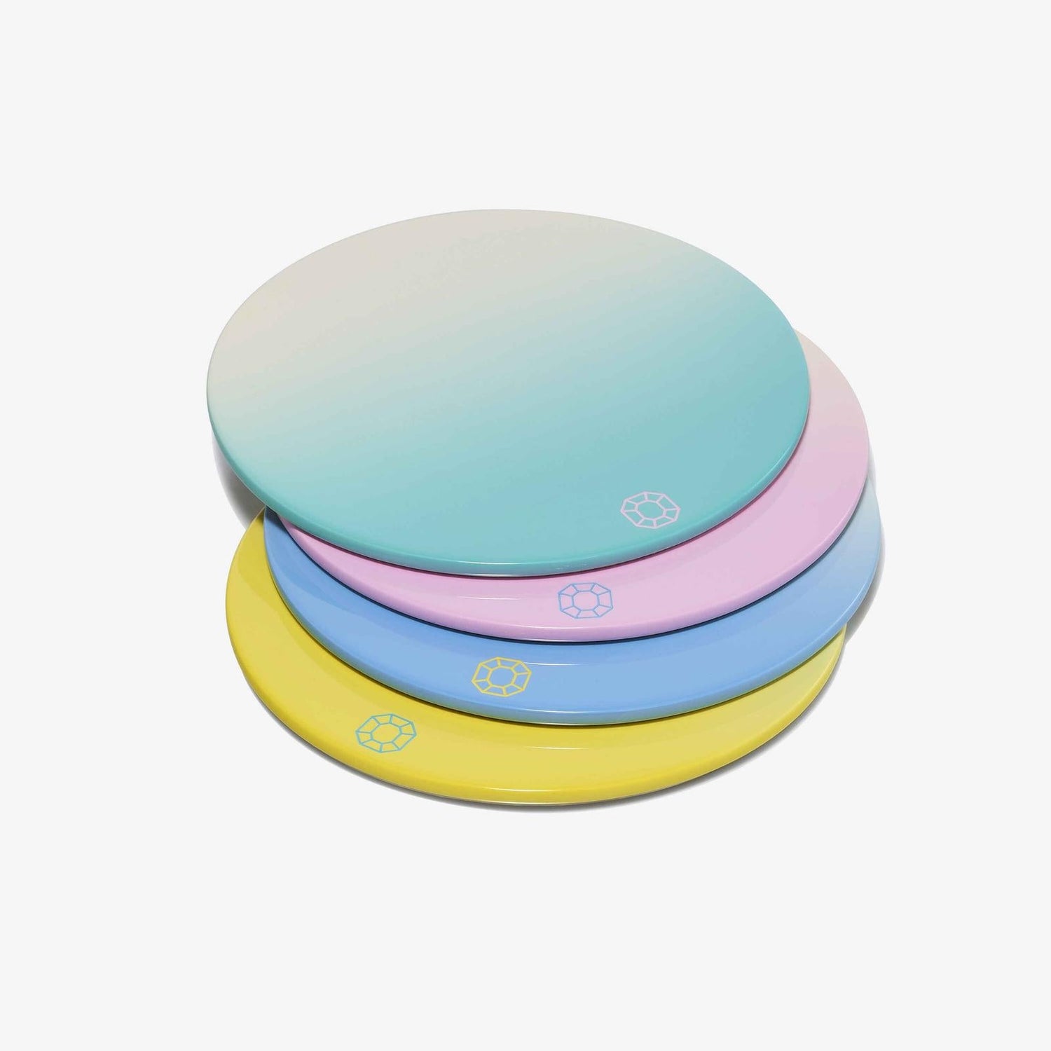 Baccarat Octogone Colors of Joy Pastel Coasters, Set of 4