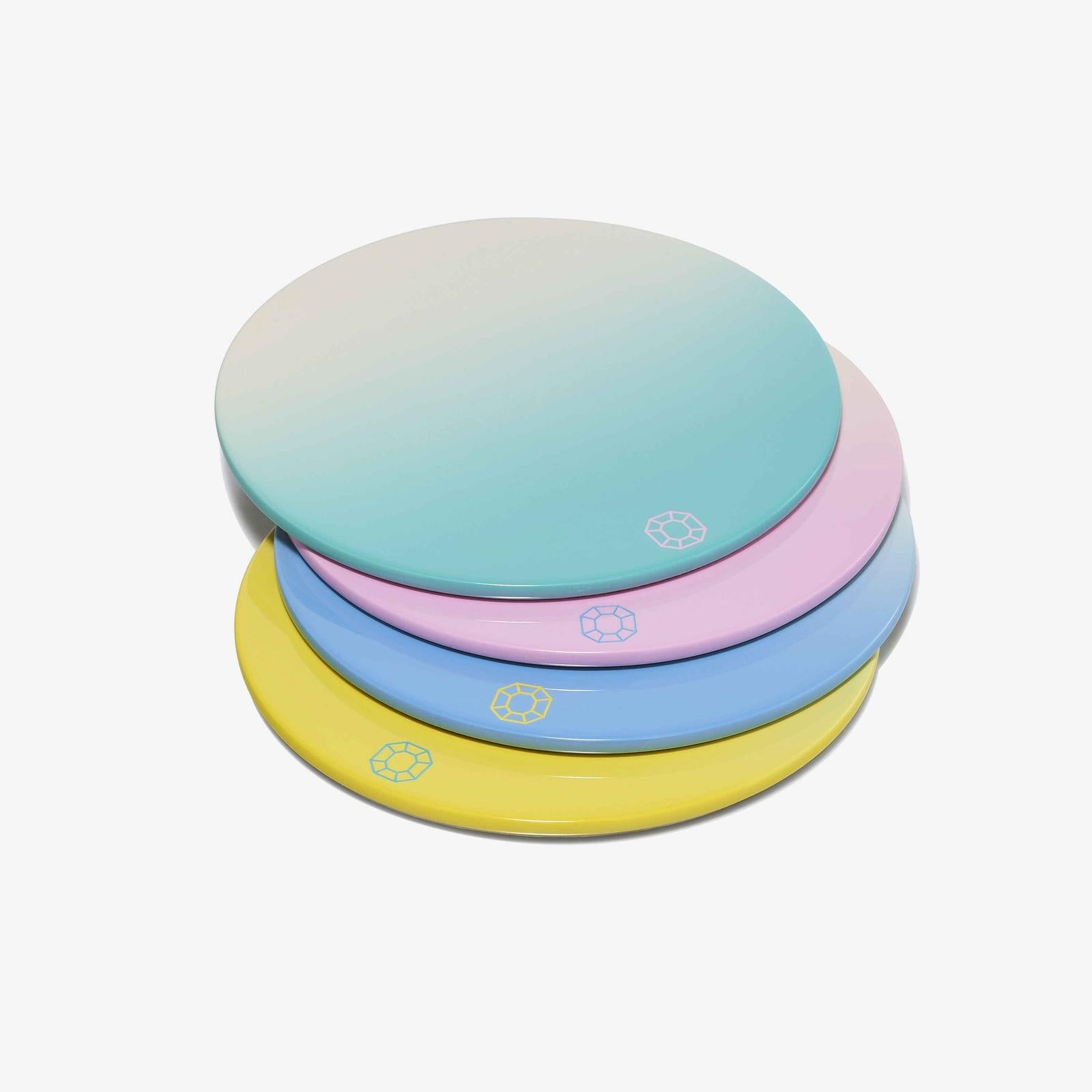 Baccarat Octogone Colors of Joy Pastel Coasters, Set of 4