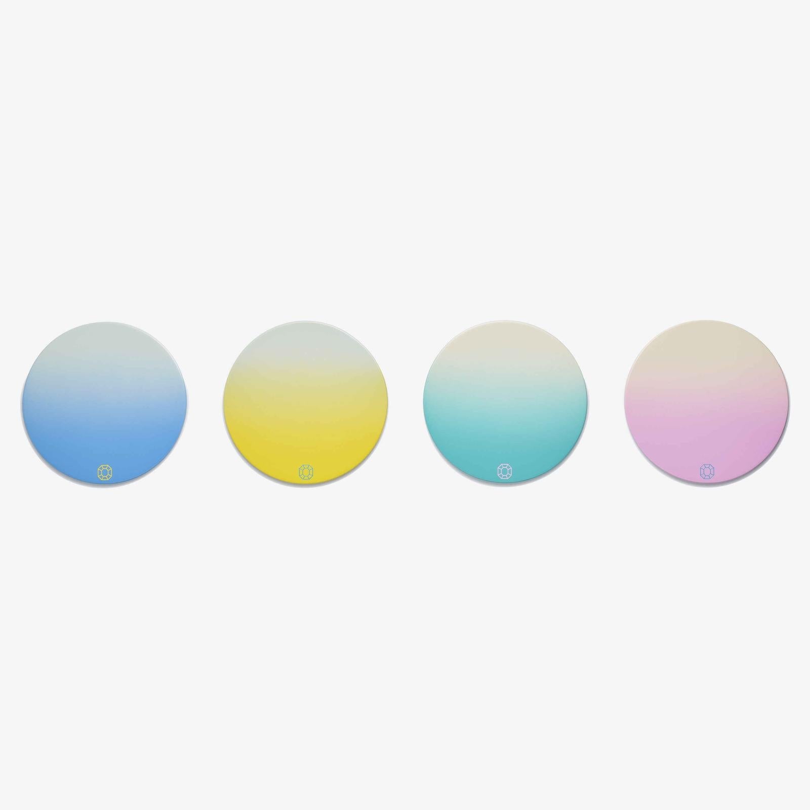 Baccarat Octogone Colors of Joy Pastel Coasters, Set of 4