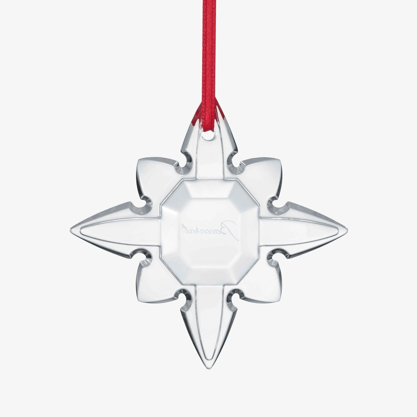 Baccarat Noel Ornament Octogone Clear