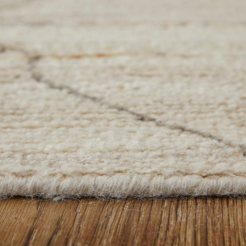 Feizy Kasbah 69G0F Transitional Moroccan Rug in Ivory/Tan/Orange