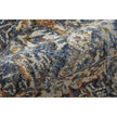 Feizy Kaia 39HRF Transitional Floral & Botanical in Blue/Orange/Ivory