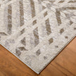 Feizy Vancouver 39NQF Modern Geometric Rug in Ivory/Tan/Brown