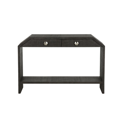 Chelsea House Bend Black 2 Drawer Console Table
