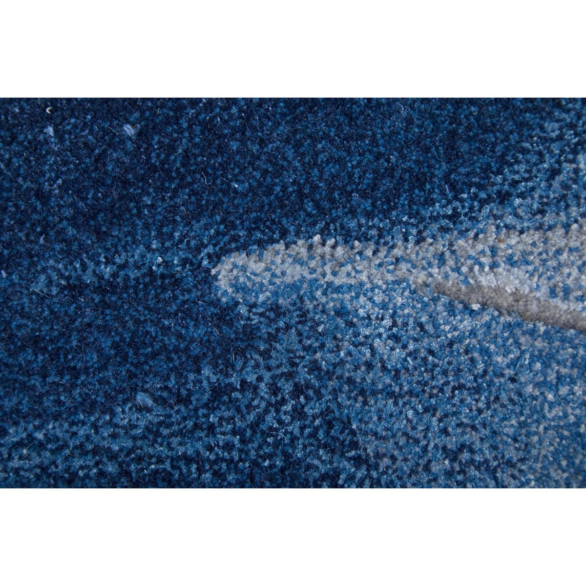 Feizy Kawai 8984F Modern Abstract Rug in Blue/Gray