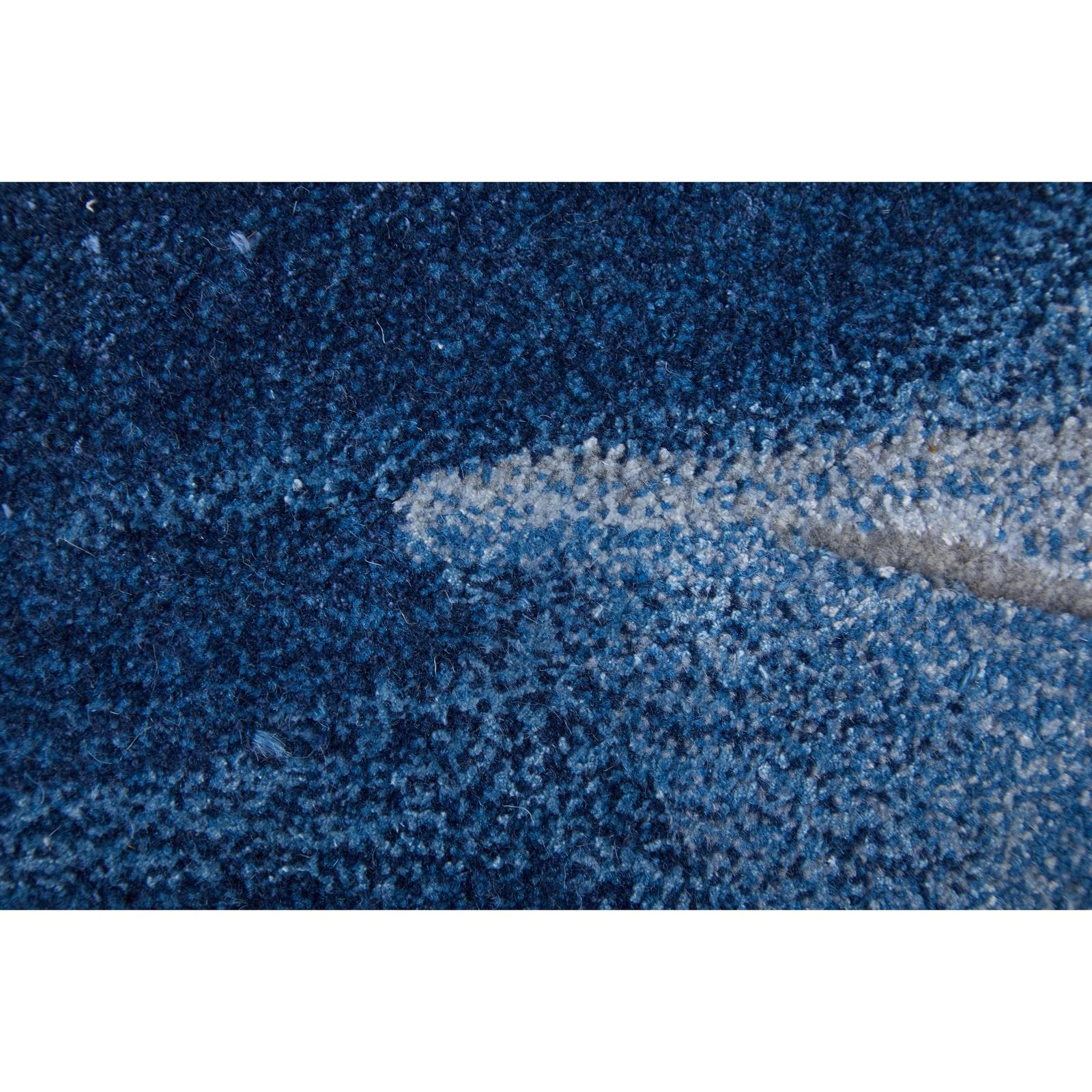 Feizy Kawai 8984F Modern Abstract Rug in Blue/Gray
