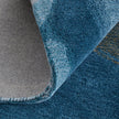 Feizy Kawai 8987F Modern Abstract Rug in Blue/Gold/Gray