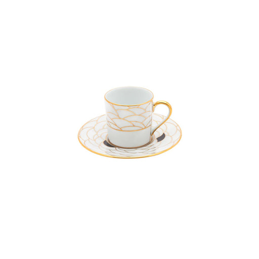 Haviland Art Deco by Haviland Coffee Cup and Saucer