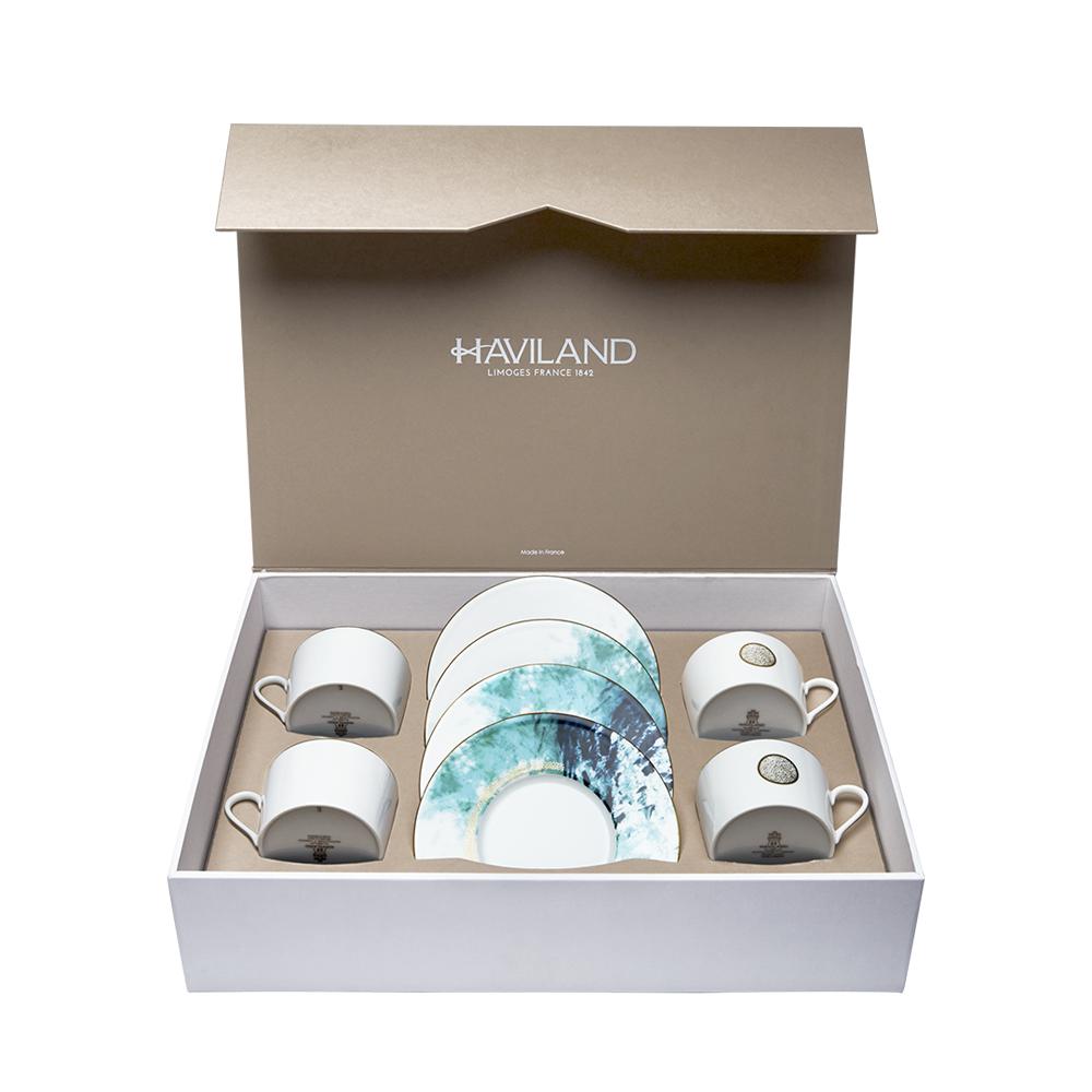 Haviland Ocean Teacup and Saucer