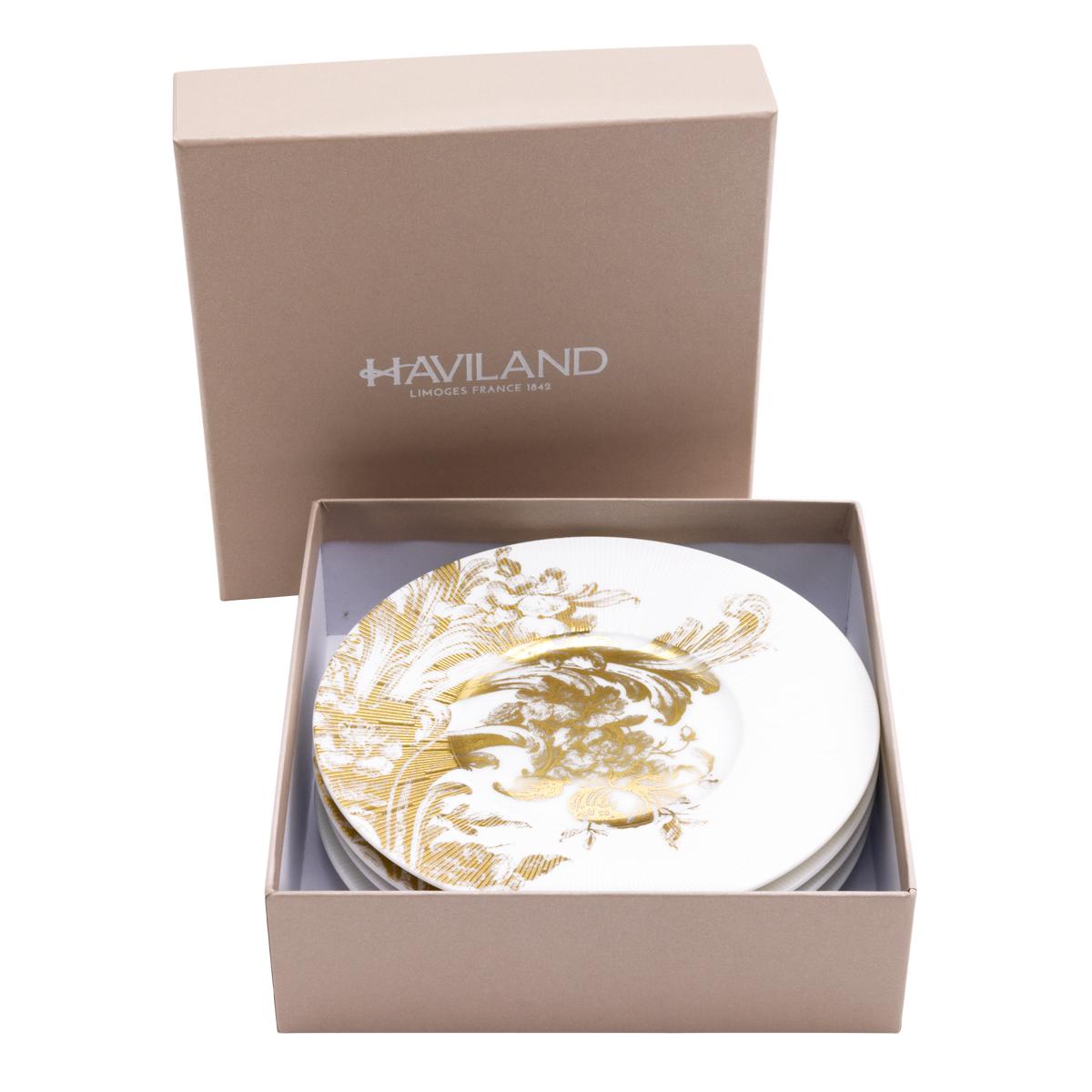 Haviland Stanislas Delicacy Plates - Set of 4