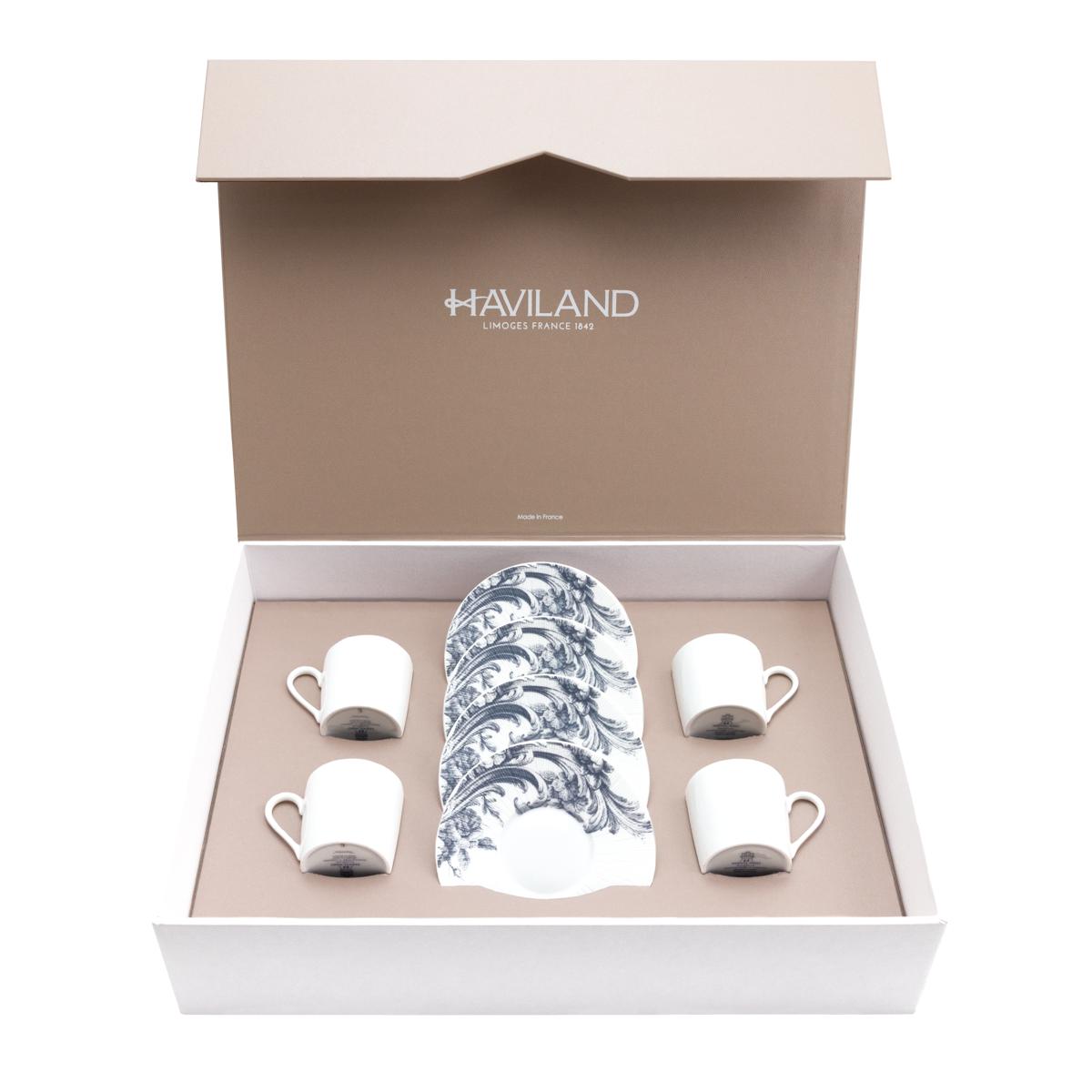 Haviland Stanislas Coffee Cup and Saucer