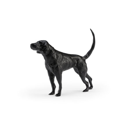 Wildwood Teddy Matte Black Dog Sculpture