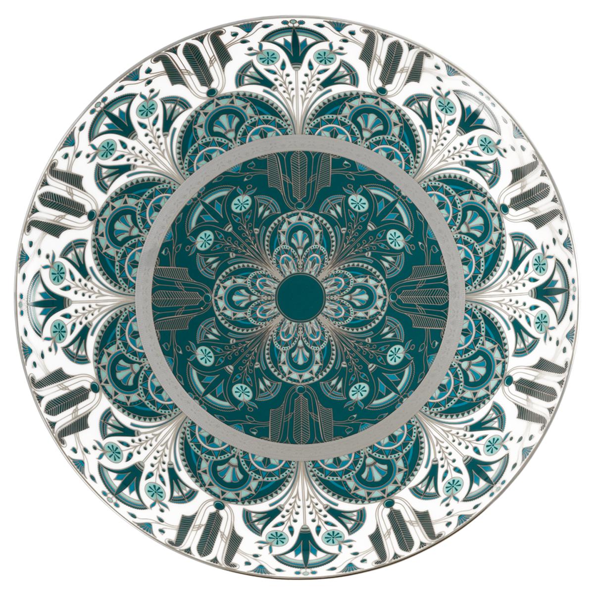 Haviland Reves Du Nil Tart Platter - Platinum