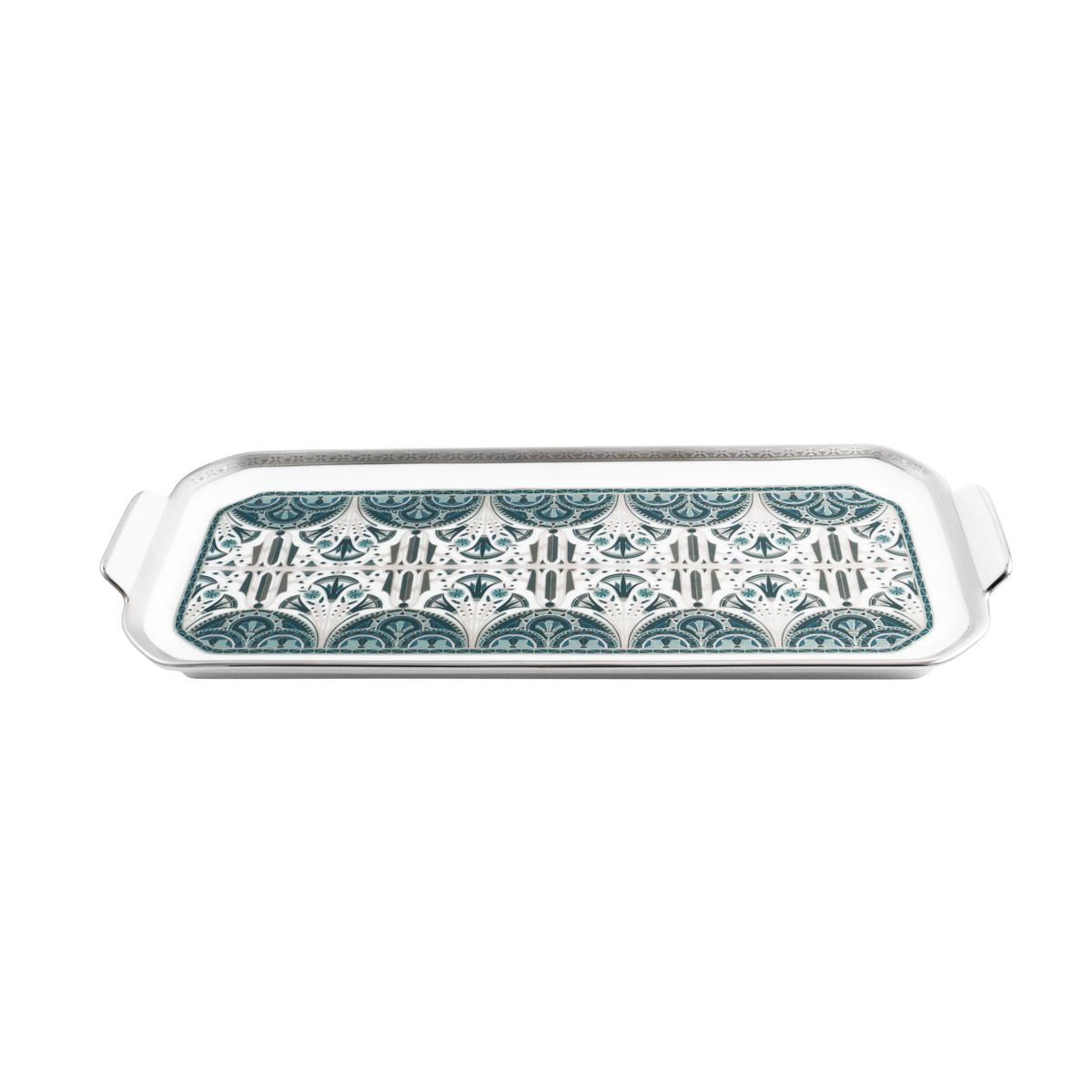 Haviland Reves Du Nil Oblong Cake Platter - Platinum