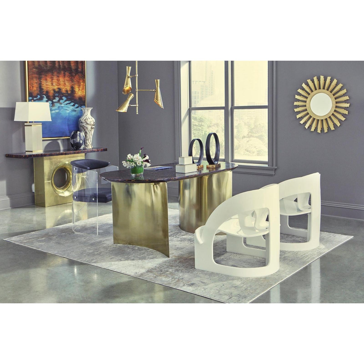 Wildwood Calacatta Gold Vase