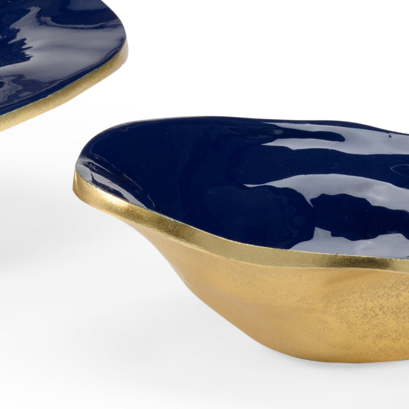 Wildwood Waving Edge Blue Bowls - Set of 2