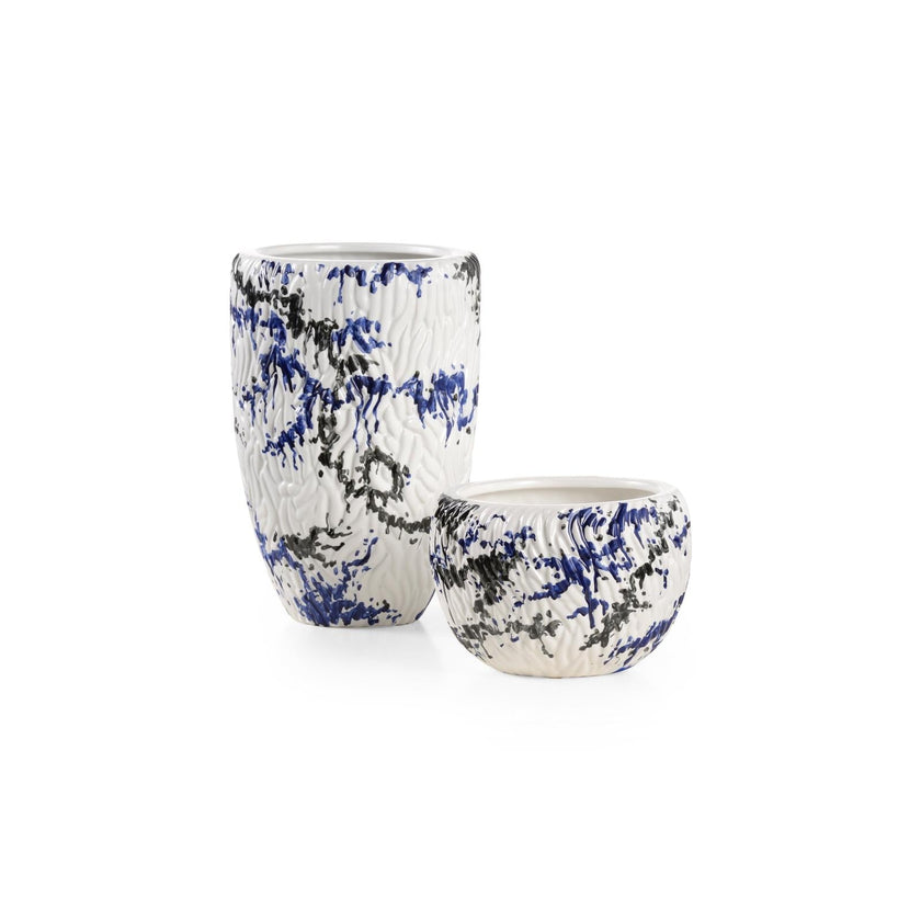 Wildwood Pollock White Vases - Set of 2