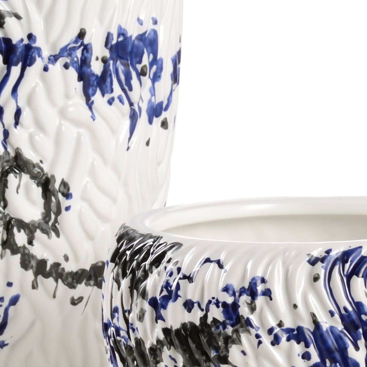 Wildwood Pollock White Vases - Set of 2