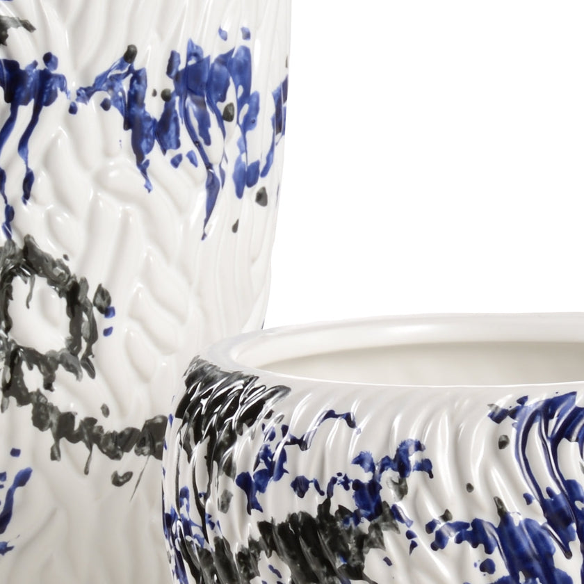 Wildwood Pollock White Vases - Set of 2