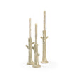 Wildwood Faux Bois Candlesticks - Set of 3