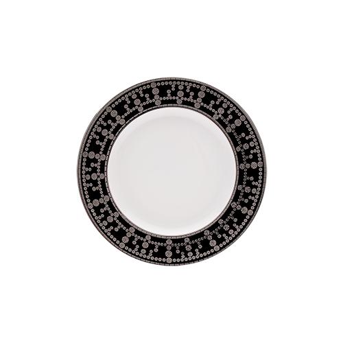 Haviland Tiara Bread and Butter Plate - Black Platinum