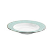 Haviland Illusion Rim Soup Plate - Mint Platinum