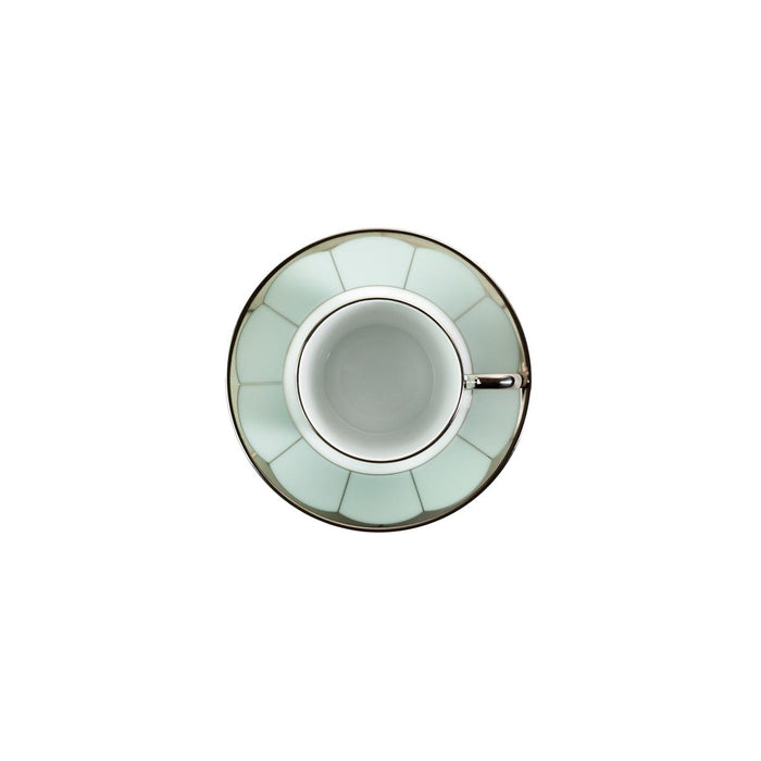 Haviland Illusion Coffee Cup and Saucer - Mint Platinum
