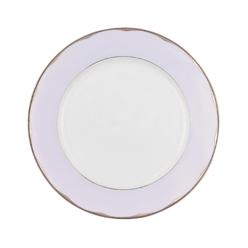 Haviland Illusion Flat Dish - Lavender Platinum