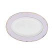 Haviland Illusion Pickle Dish - Lavender Platinum